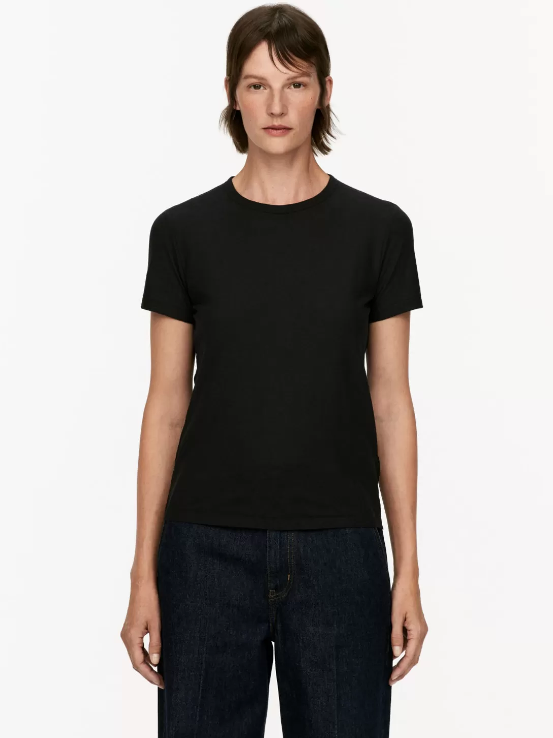ARKET Crêppad T-shirt- T-Shirts