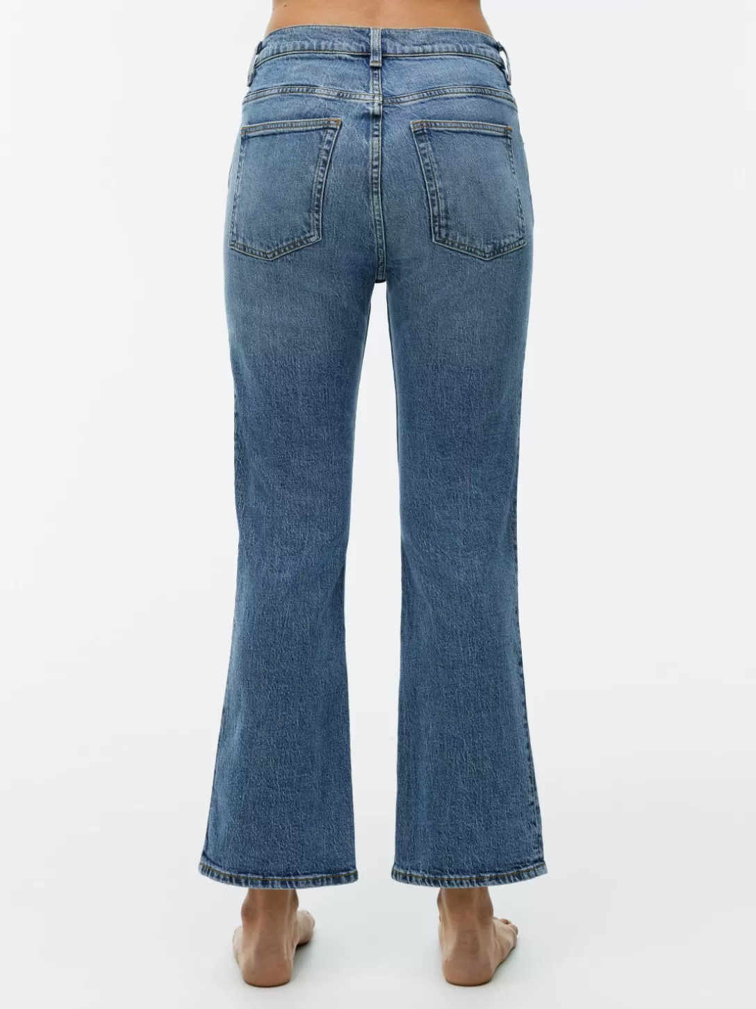 ARKET FERN CROPPED Utsvängda Stretchjeans- Jeans