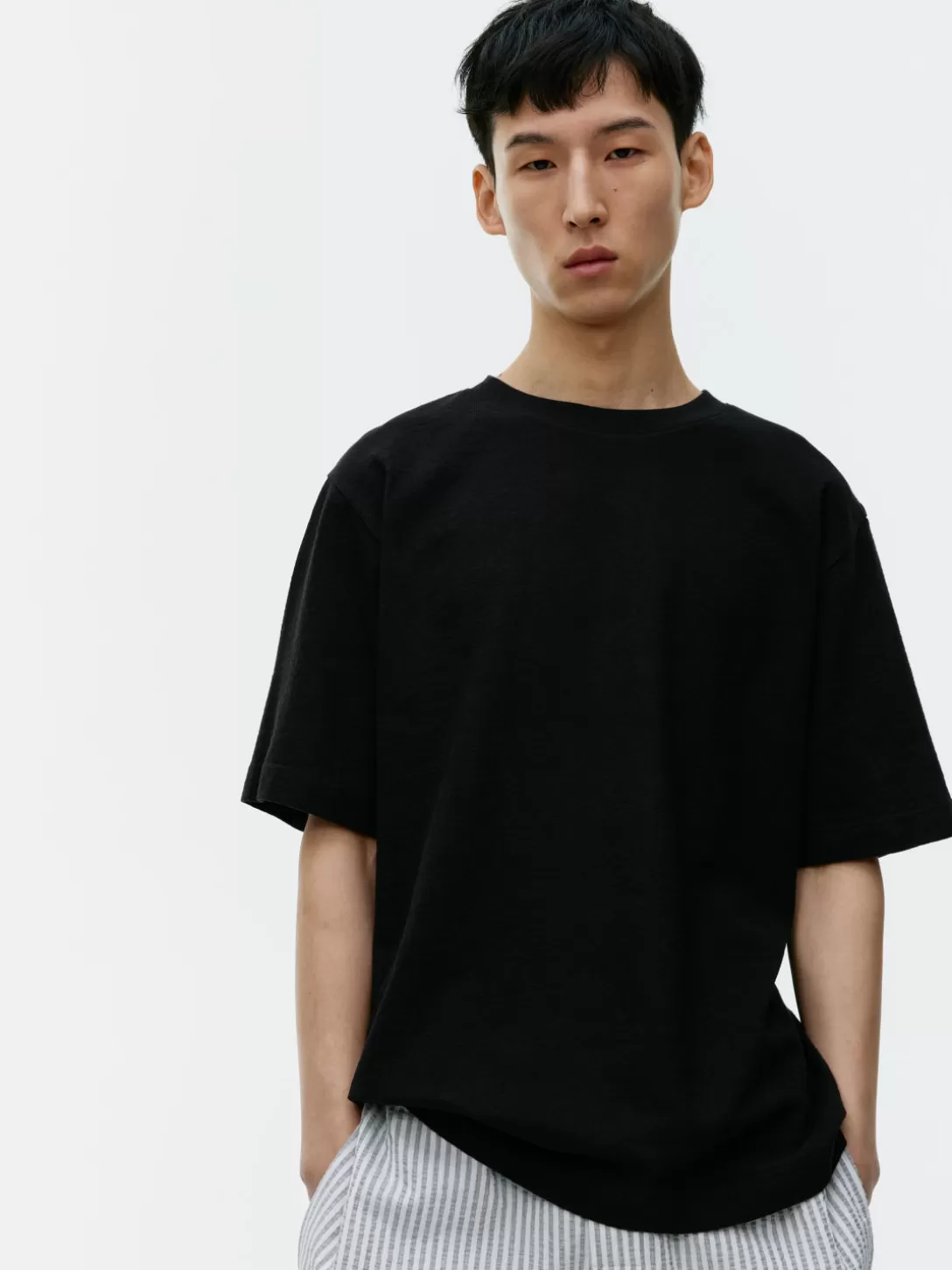 ARKET T-shirt I Bouclétrikå- T-Shirts